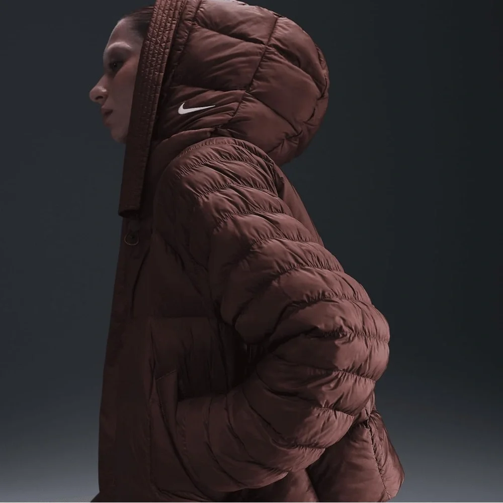 Nike Women's Brown Puffer Jacket BNWT - Picture 2 of 13